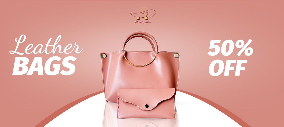 Elegant leather tote bag for women in Pakistan – TrendEvoker Collection 2024.