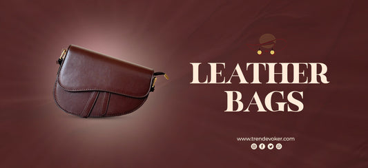 Elegant leather handbags and tote bags for women in Pakistan – TrendEvoker 2025.