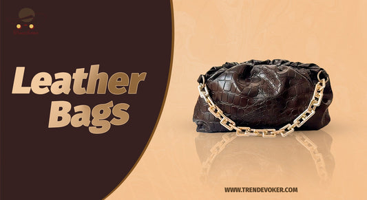 Italian leather handbags and crossbody bags for women in Pakistan by TrendEvoker, featuring premium tote, shoulder, and travel duffle styles..