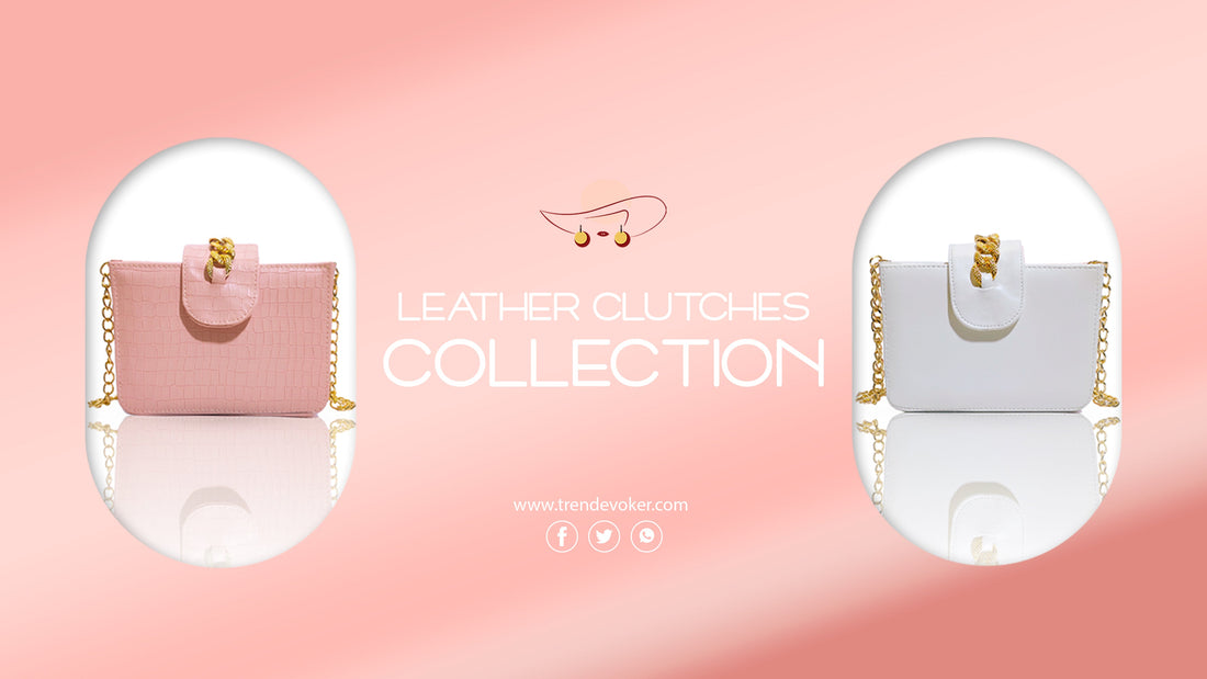 Trendy leather, pearl, and beaded crossbody bags for women available online in Pakistan.