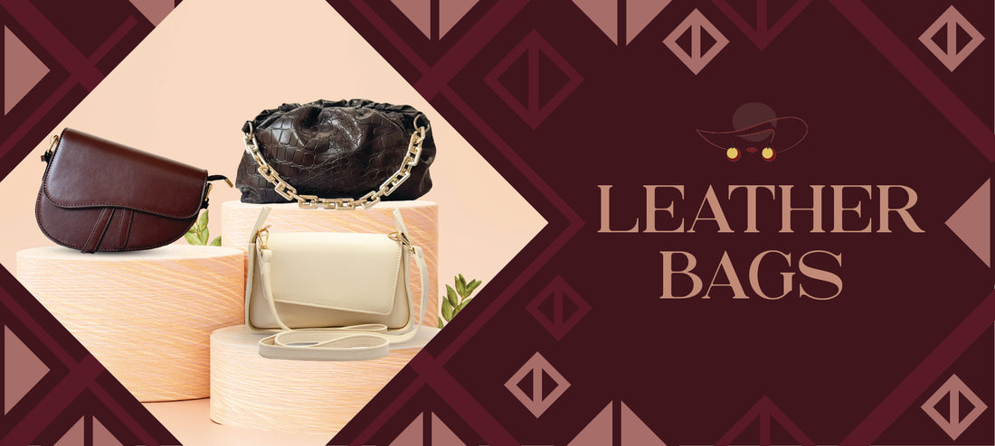 TrendEvoker's high-quality leather bags in Pakistan – including leather tote bags, crossbody bags, shoulder bags, and handbags for women, made from genuine leather, available online with affordable prices