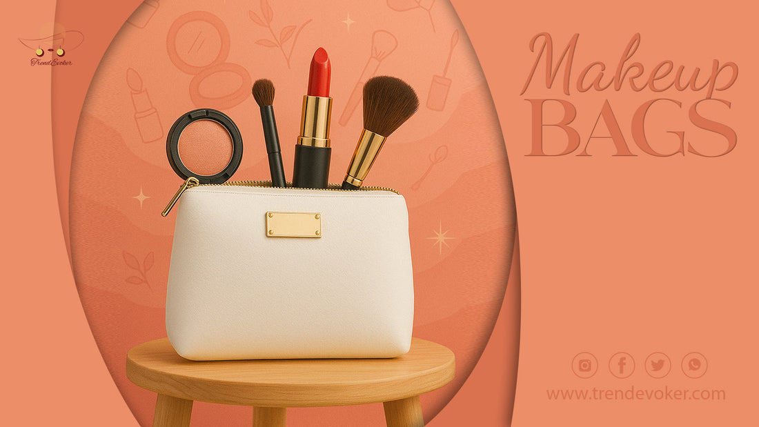 Stylish leather makeup pouch and travel bag for women in Pakistan – TrendEvoker.