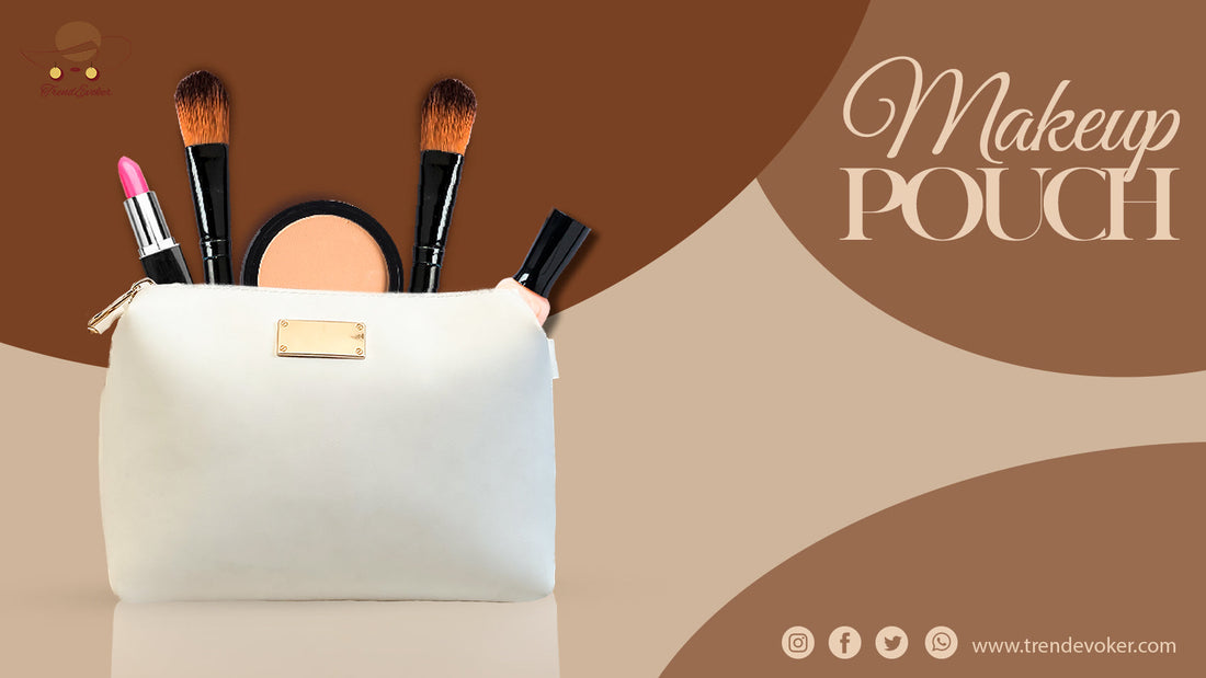 Stylish eco-friendly leather makeup pouch for women in Pakistan.