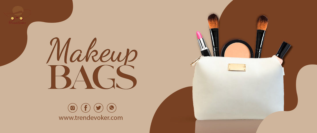 Stylish leather makeup pouch and tote bag for women in Pakistan – TrendEvoker.