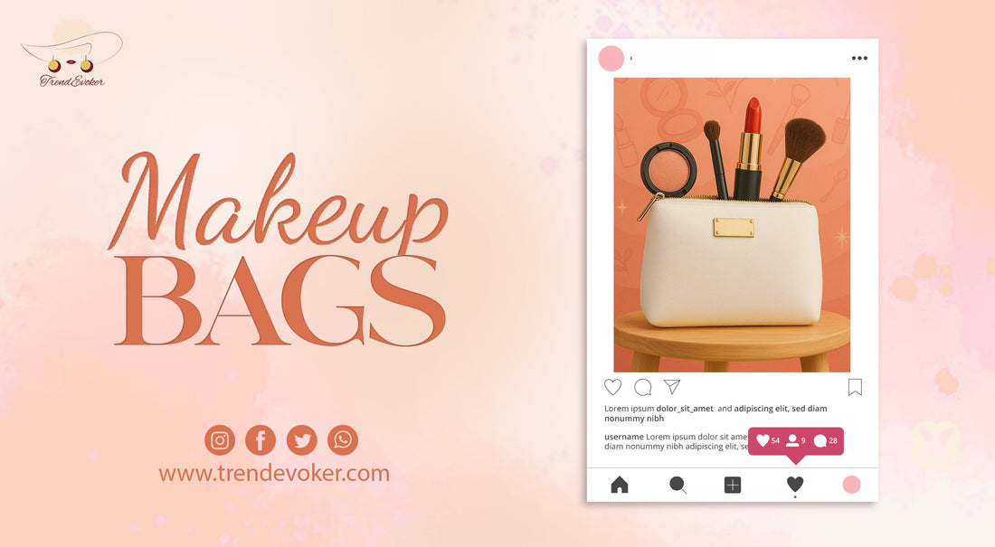 Stylish leather handbags and makeup pouches for women available online in Pakistan – TrendEvoker Collection.