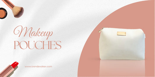 Stylish makeup pouch with leather accessories and travel-friendly cosmetic bags in Pakistan.