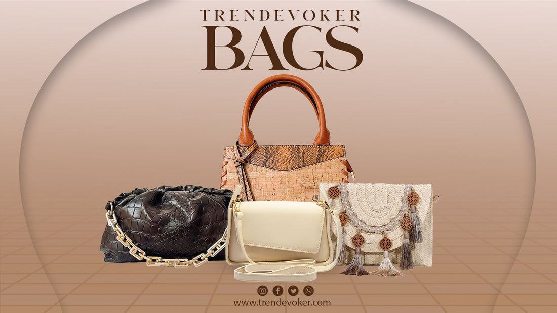 Luxury clutch bags and branded ladies handbags in Pakistan by TrendEvoker 2026 collection.