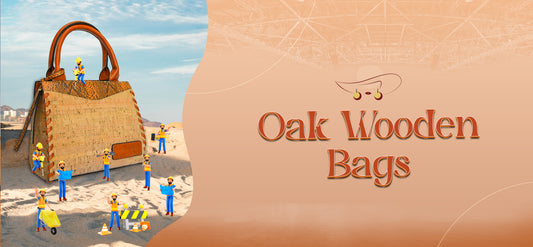 Oak Wooden Bag – Elegant handmade wooden shoulder bag for women in Pakistan, crafted from natural materials, perfect for casual and travel use