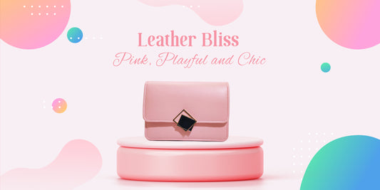 Leather Bliss pink crossbody bag with multiple compartments, perfect for daily use and travel, available at TrendEvoker