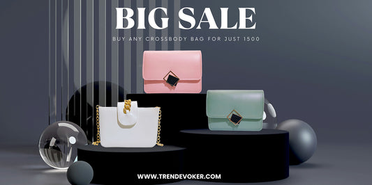 Affordable leather crossbody bag on sale at TrendEvoker for 1500/- Rs, available online in Pakistan.