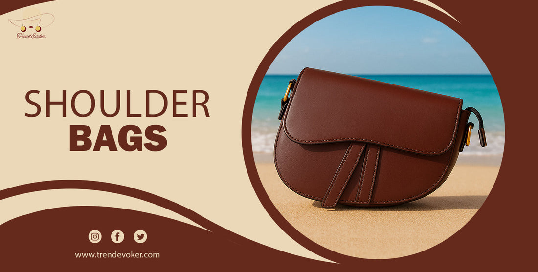 Elegant woman with premium leather shoulder bag for Eid travel in Pakistan.