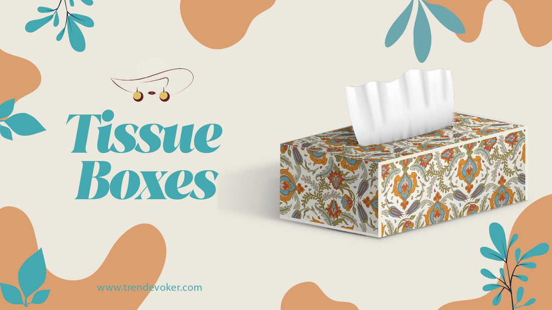 Stylish and sustainable tissue boxes for home and car use in Pakistan – including acrylic, handmade, and designer tissue box covers.