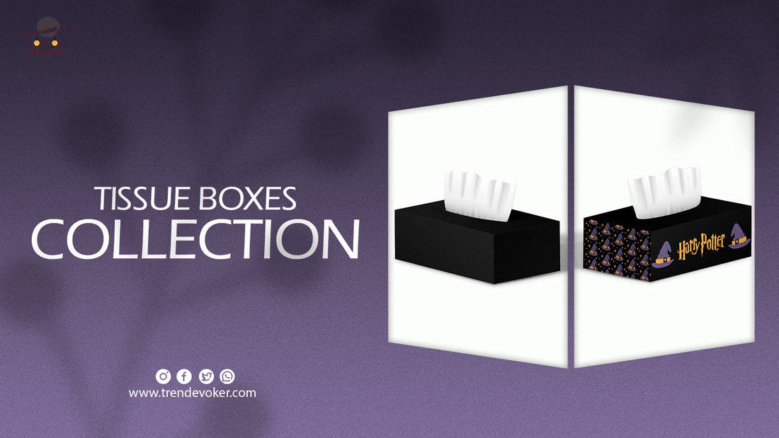 Stylish eco-friendly tissue box for car and home use in Pakistan – acrylic and Harry Potter designs available.