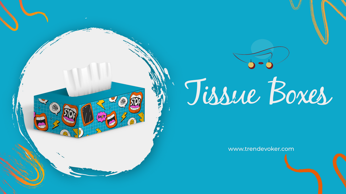 Acrylic tissue box holder with modern design for car and home use in Pakistan.