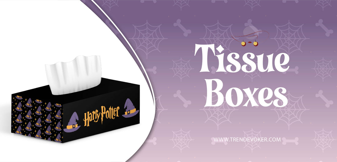 Stylish tissue boxes in Pakistan including acrylic, car holders, and Harry Potter enchanted designs.