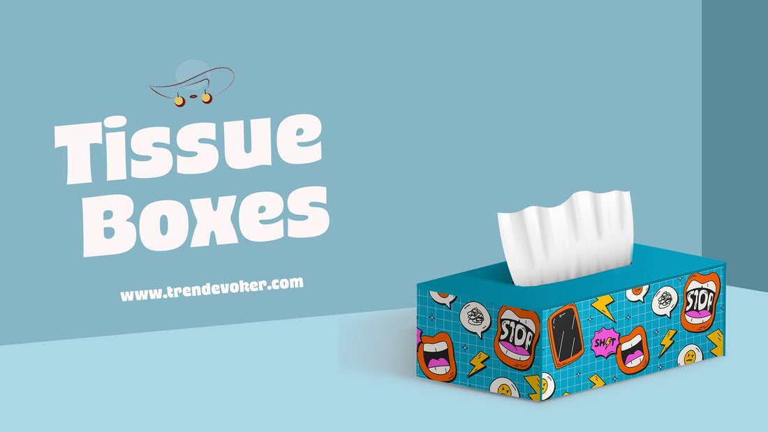 Modern acrylic tissue box cover placed on a wooden table – affordable decorative tissue boxes in Pakistan by TrendEvoker.