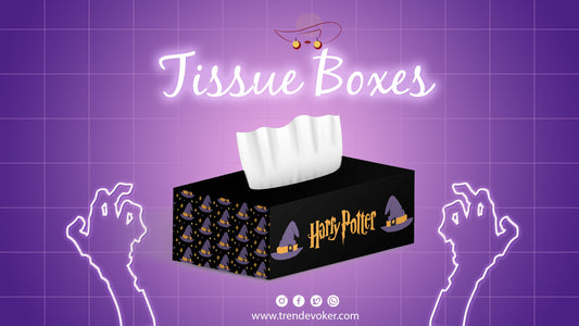 Stylish acrylic tissue box and decorative tissue box cover in Pakistan from TrendEvoker Eid collection.