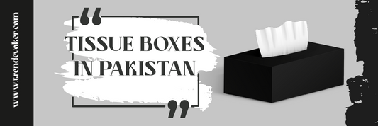 Elegant tissue boxes in Pakistan, including acrylic tissue box covers, car tissue box holders, and designer tissue boxes available online with affordable prices and delivery