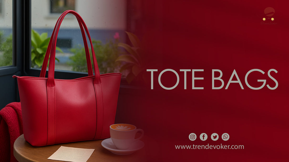 Stylish large leather tote bag for women available online in Pakistan with affordable price – TrendEvoker.