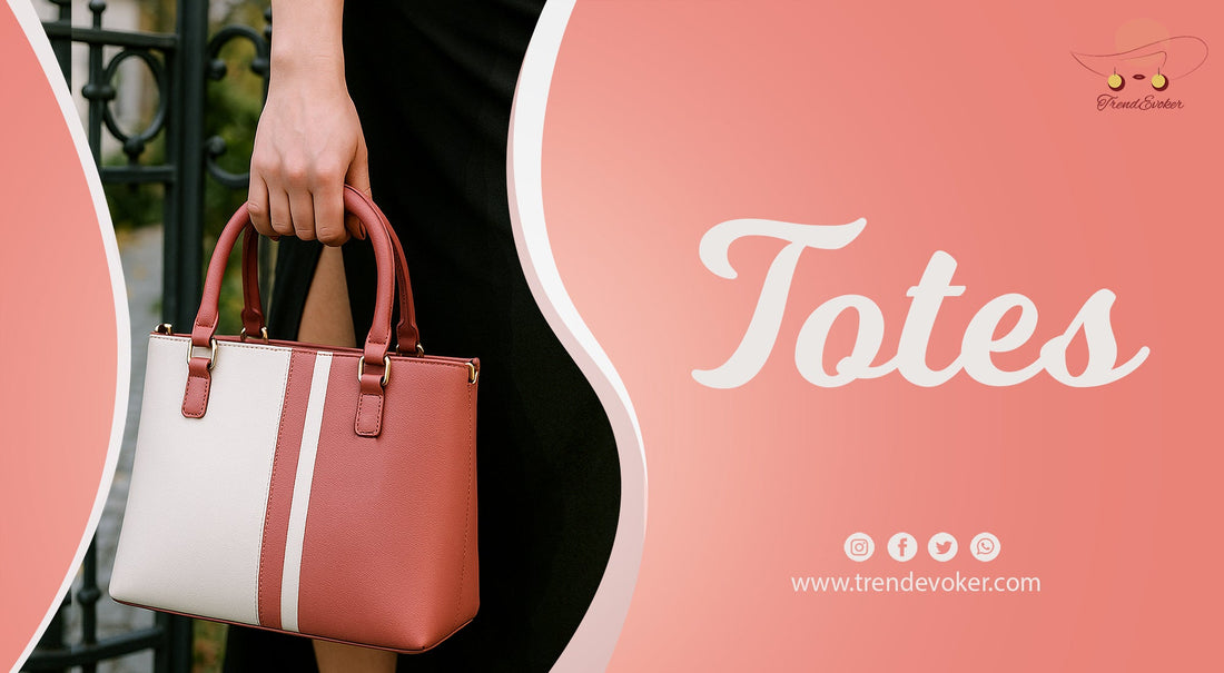 Stylish leather tote bags for women in Pakistan by TrendEvoker – ideal for office, university, and travel use.