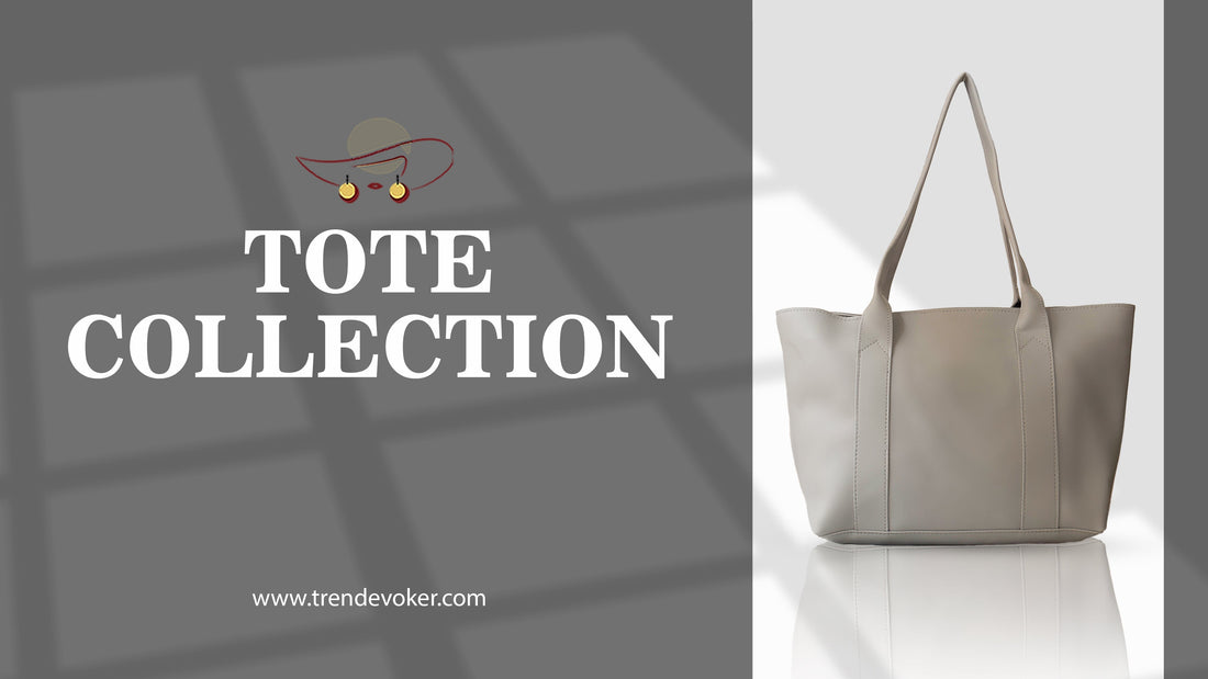 Woman carrying a stylish leather tote bag – Best tote bags in Pakistan for work and travel.