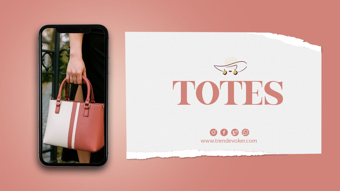 Stylish leather canvas tote bags for women in Pakistan – TrendEvoker collection.