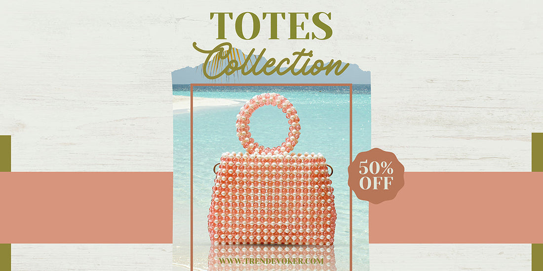 Stylish leather tote bags for women in Pakistan displayed with branded handbags and crossbody bags by TrendEvoker.