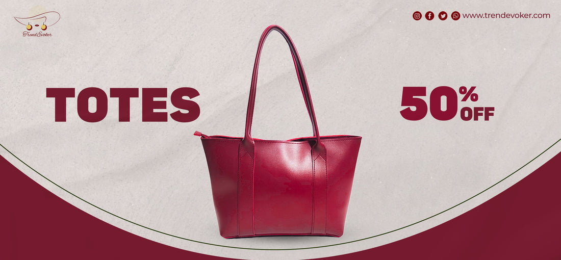 Stylish leather tote bag for women in Pakistan – TrendEvoker collection.