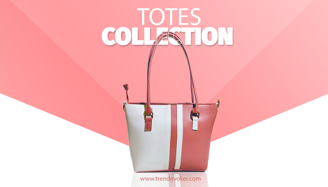 Stylish leather tote bags and handbags for women available online in Pakistan.