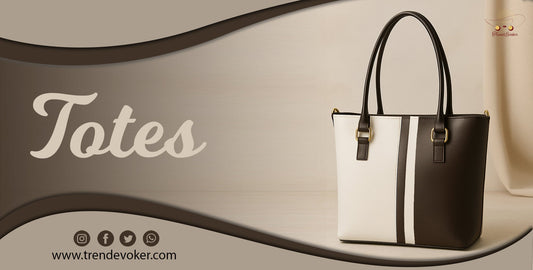 Premium leather tote bag for women in Pakistan – TrendEvoker stylish large handbag for office and travel.
