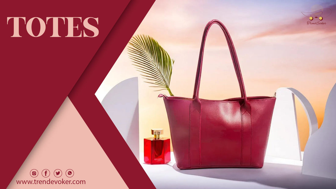 Stylish large leather tote bag for women in Pakistan – TrendEvoker.