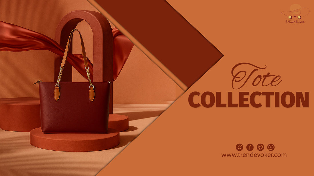 Stylish leather tote bags for women in Pakistan by TrendEvoker – perfect for work, university, and travel.