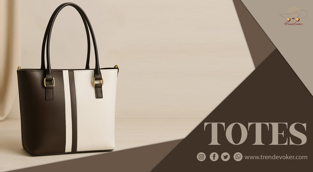 Stylish Leather Tote Bags for Women in Pakistan – TrendEvoker Collection 2025.