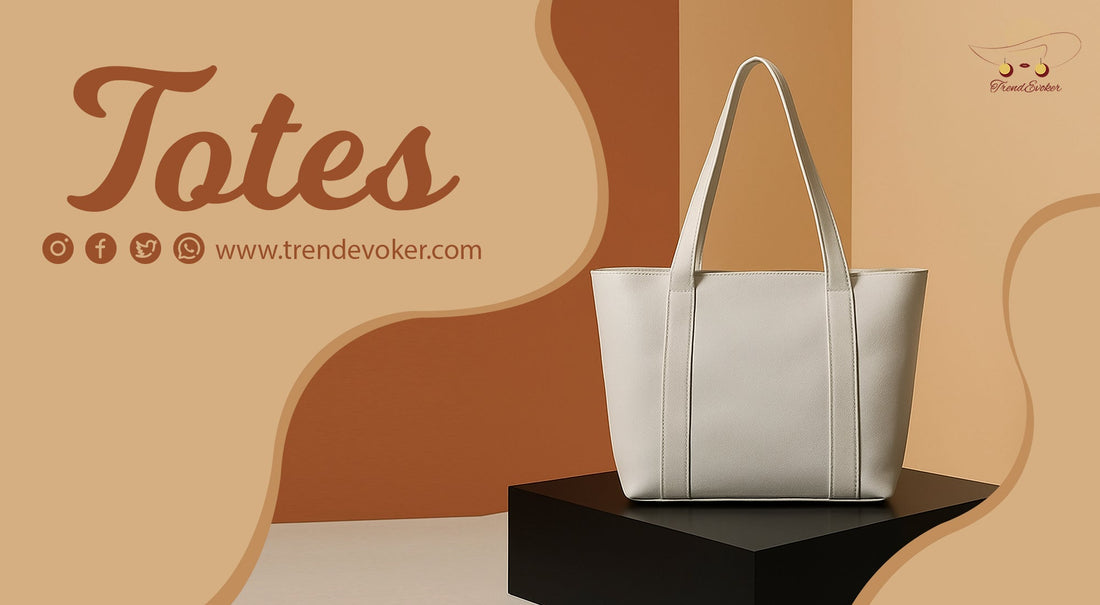 Stylish oversized leather tote bag for women in Pakistan – TrendEvoker.