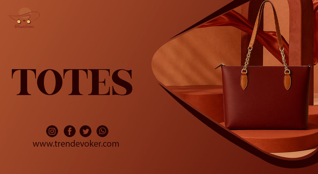 Stylish leather tote bag for women in Pakistan – TrendEvoker collection.