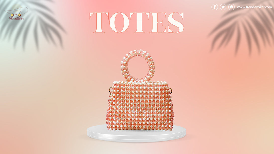 Stylish leather tote bags for women in Pakistan – TrendEvoker Eid collection handbags and large tote bags.