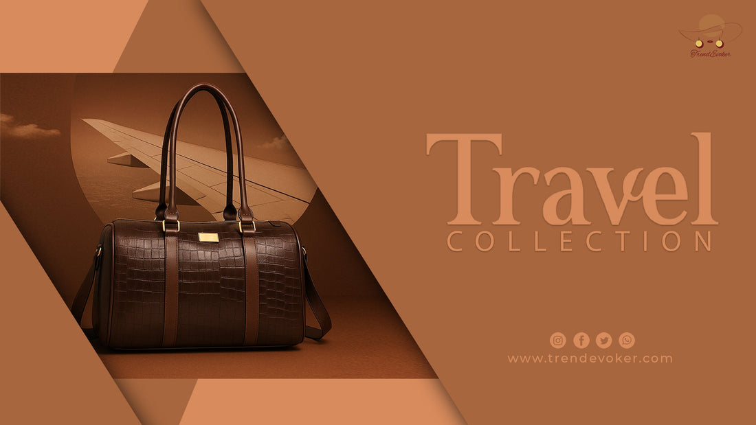 Affordable leather travel tote and crossbody bags for women in Pakistan – TrendEvoker collection 2025.