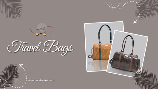 Leather travel bag for women in Pakistan – stylish leather duffle bag and tote bag for carry-on travel.