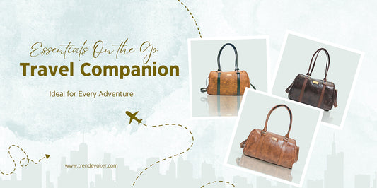 Stylish and durable leather travel bags for women available in Pakistan, including leather tote bags, crossbody bags, and duffle bags for everyday use and travel