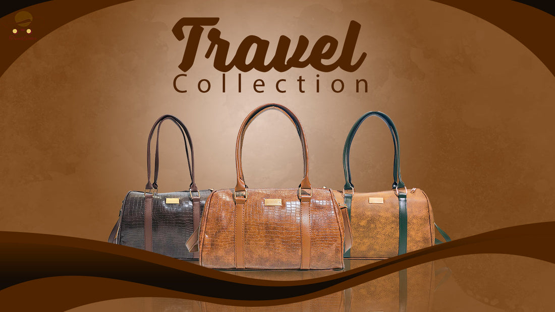 Premium leather travel bags in Pakistan including crossbody, tote and duffle bags by TrendEvoker.