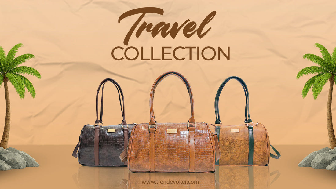 Premium leather travel tote bag for women in Pakistan – TrendEvoker.