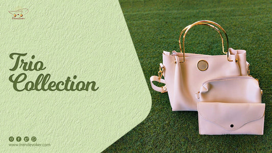 Elegant leather shoulder bag, crossbody bag, and tote bag from TrendEvoker – the best branded handbags in Pakistan for work, travel, and everyday use.