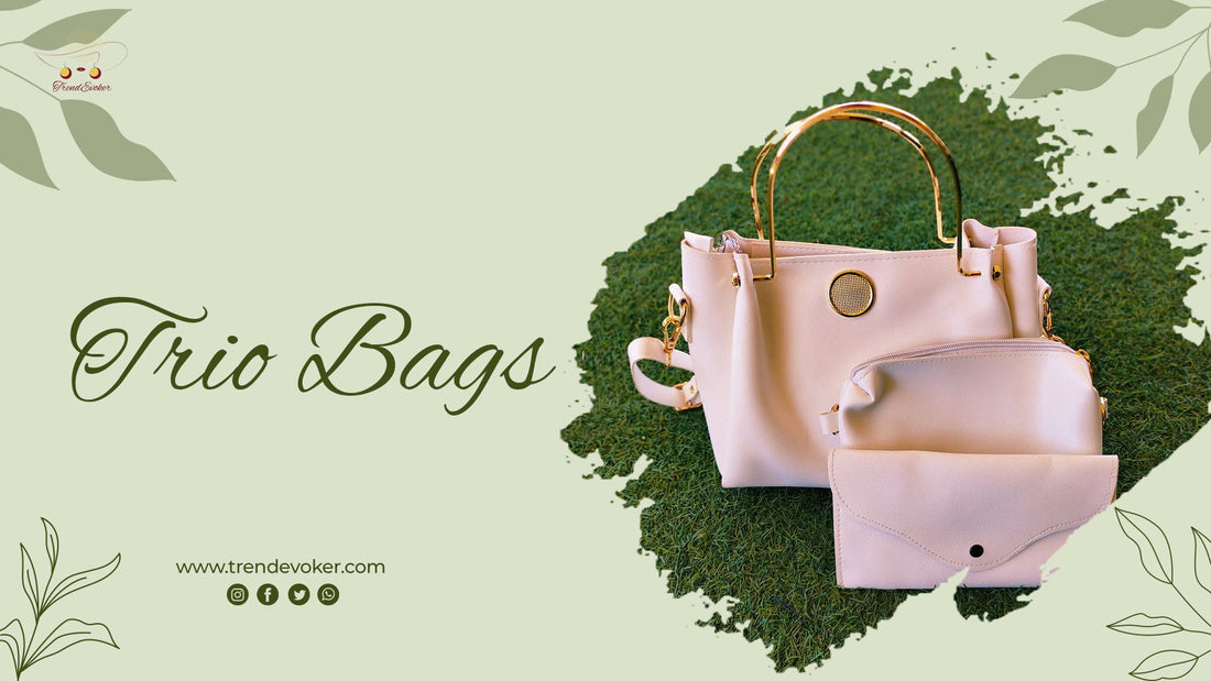 Elegant Trio shoulder bag – The best branded shoulder bag for women in Pakistan, perfect for Eid celebrations.