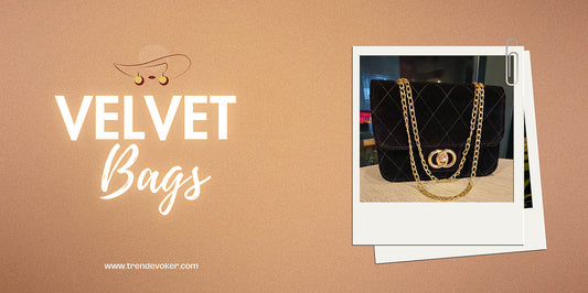 Elegant velvet handbags and wedding clutches for women in Pakistan – TrendEvoker collection.