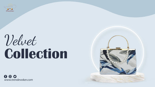 Luxury velvet shoulder bag for women in Pakistan – affordable online shopping option at TrendEvoker.