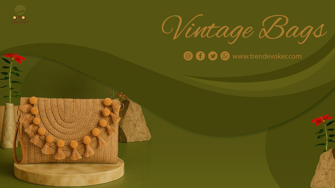 Handmade vintage clutch and boho bag for women in Pakistan – TrendEvoker collection.