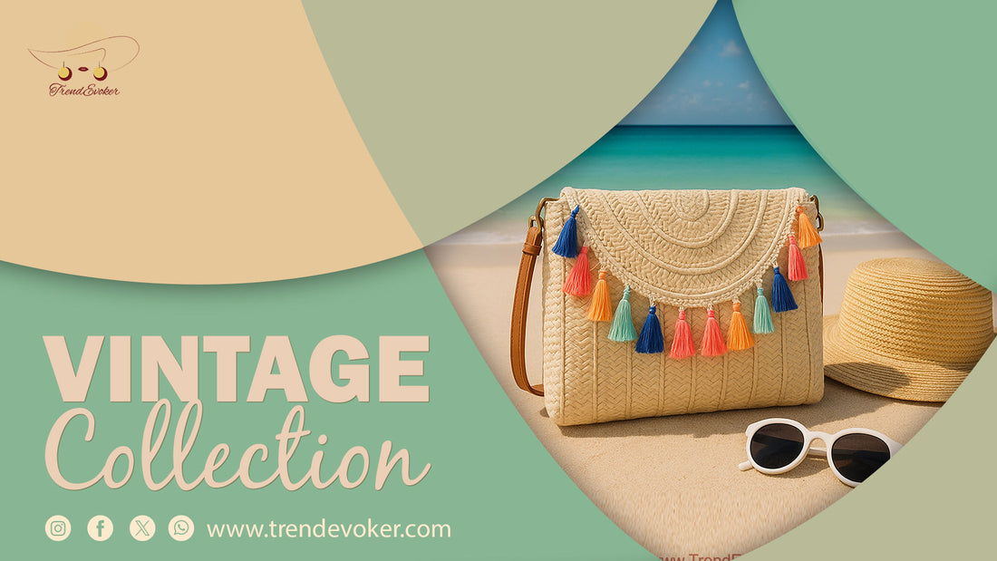 Handmade vintage clutch bags and boho purses for women in Pakistan – TrendEvoker collection.