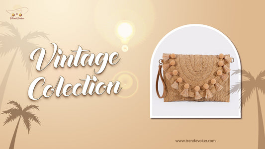 Handmade vintage clutch bags and boho fringe purses for women in Pakistan – TrendEvoker collection.