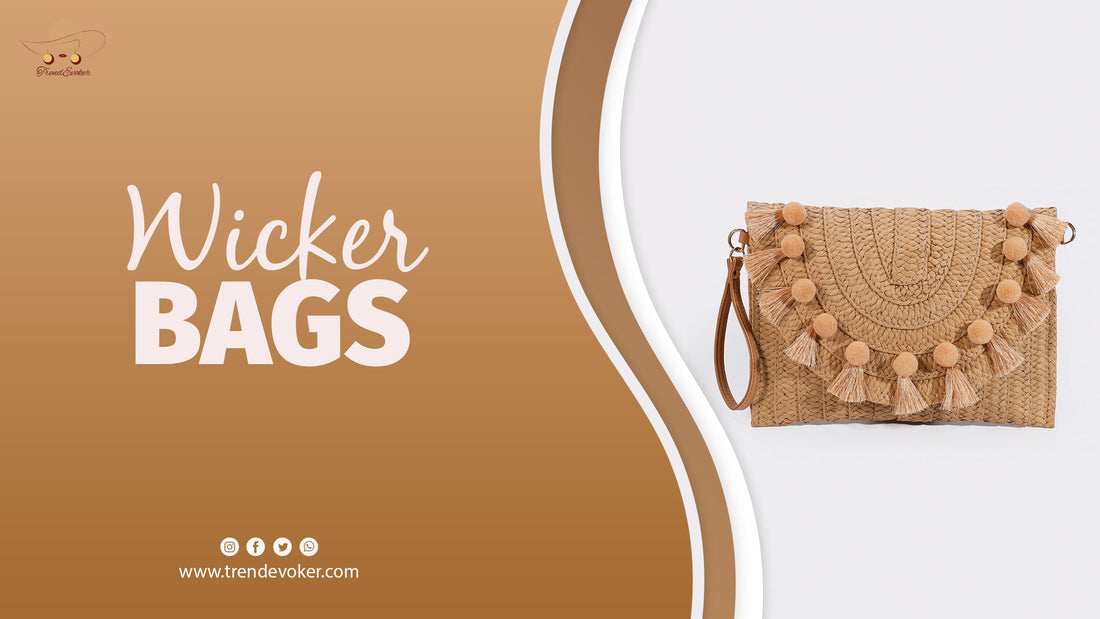 Elegant wicker fringe bag – A must-have clutch bag for women in Pakistan, perfect for summer vacations and beach trips.