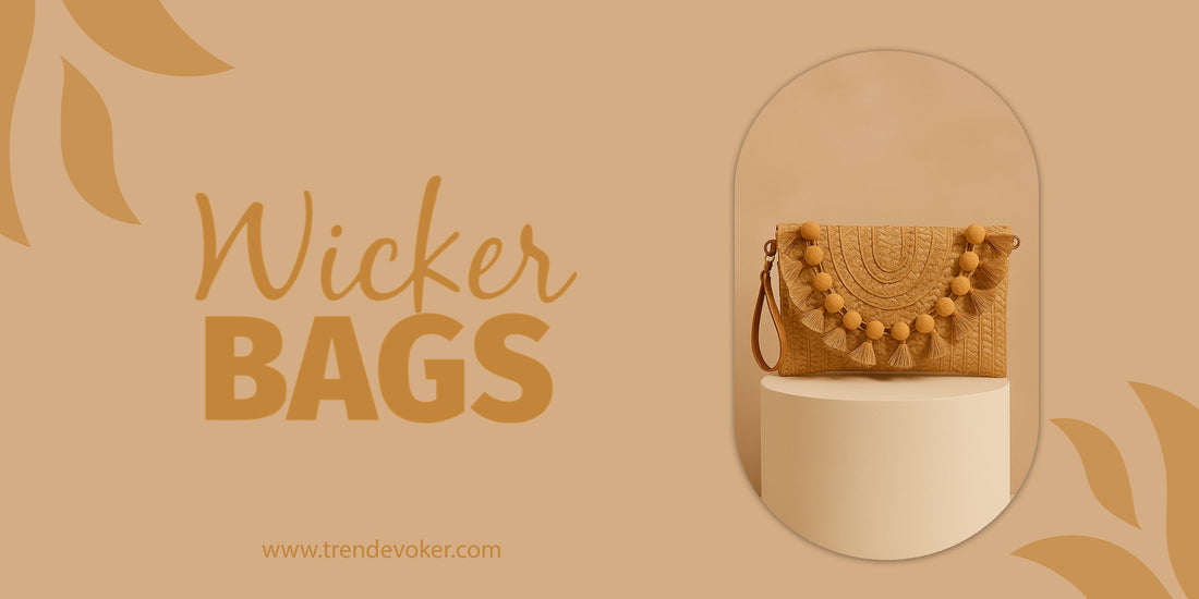 Handmade wicker fringe bag for women in Pakistan – ideal summer beach clutch.